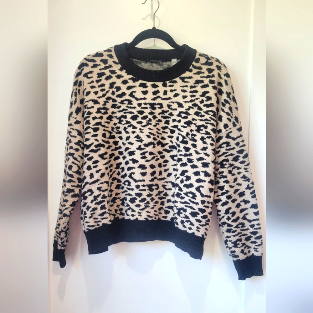 T Tahari Animal Print Sweater